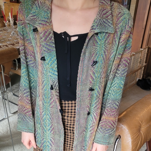 Patricia Palson Hand Woven Chenille jacket 1 of 1 - Picture 4 of 6